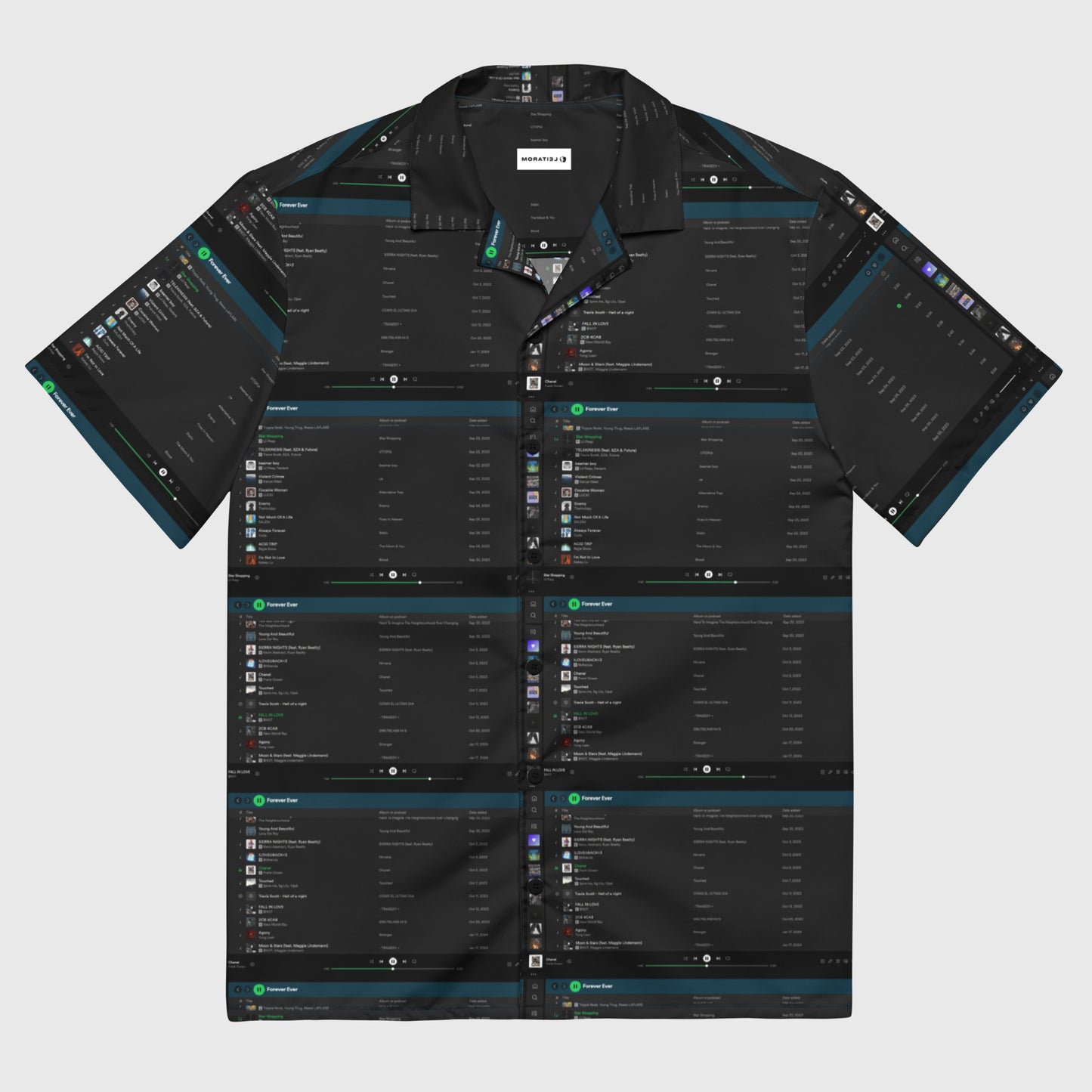 UNISEX BUTTON SHIRT WITH PLAYLIST