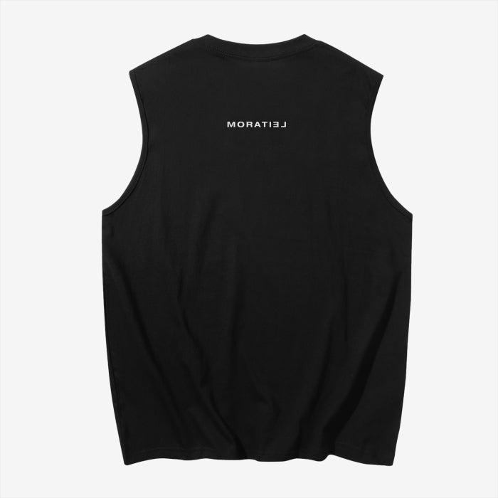 SLEEVELESS TANK TOP BLACK