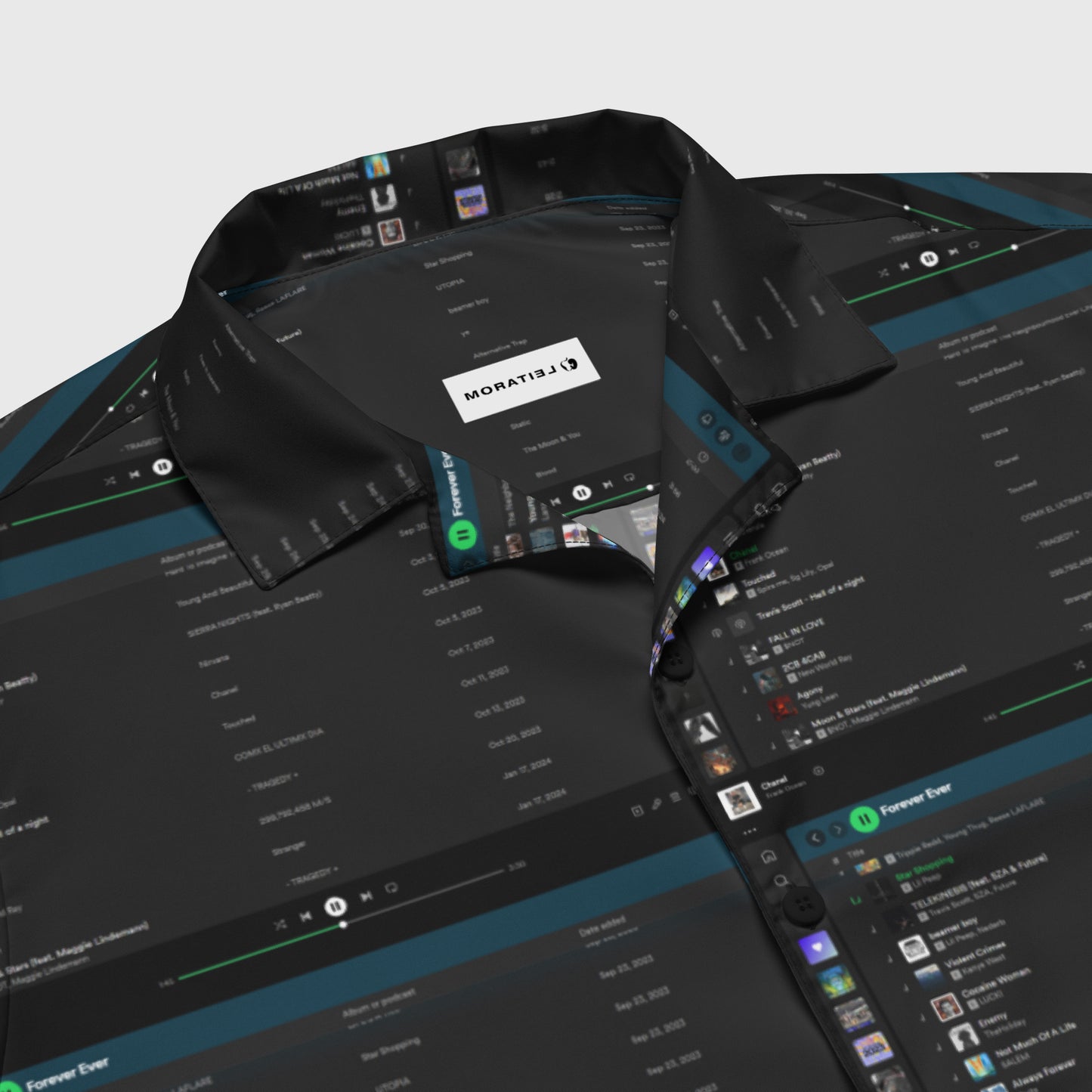 UNISEX BUTTON SHIRT WITH PLAYLIST