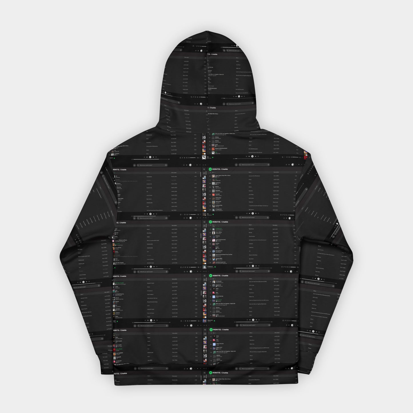 HOODIE WITH A PLAYLIST