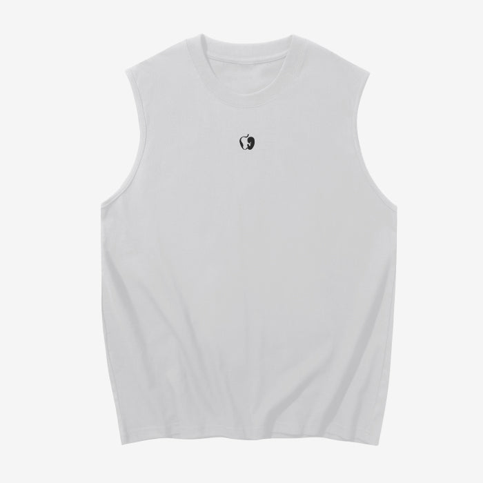 SLEEVELESS TANK TOP WHITE