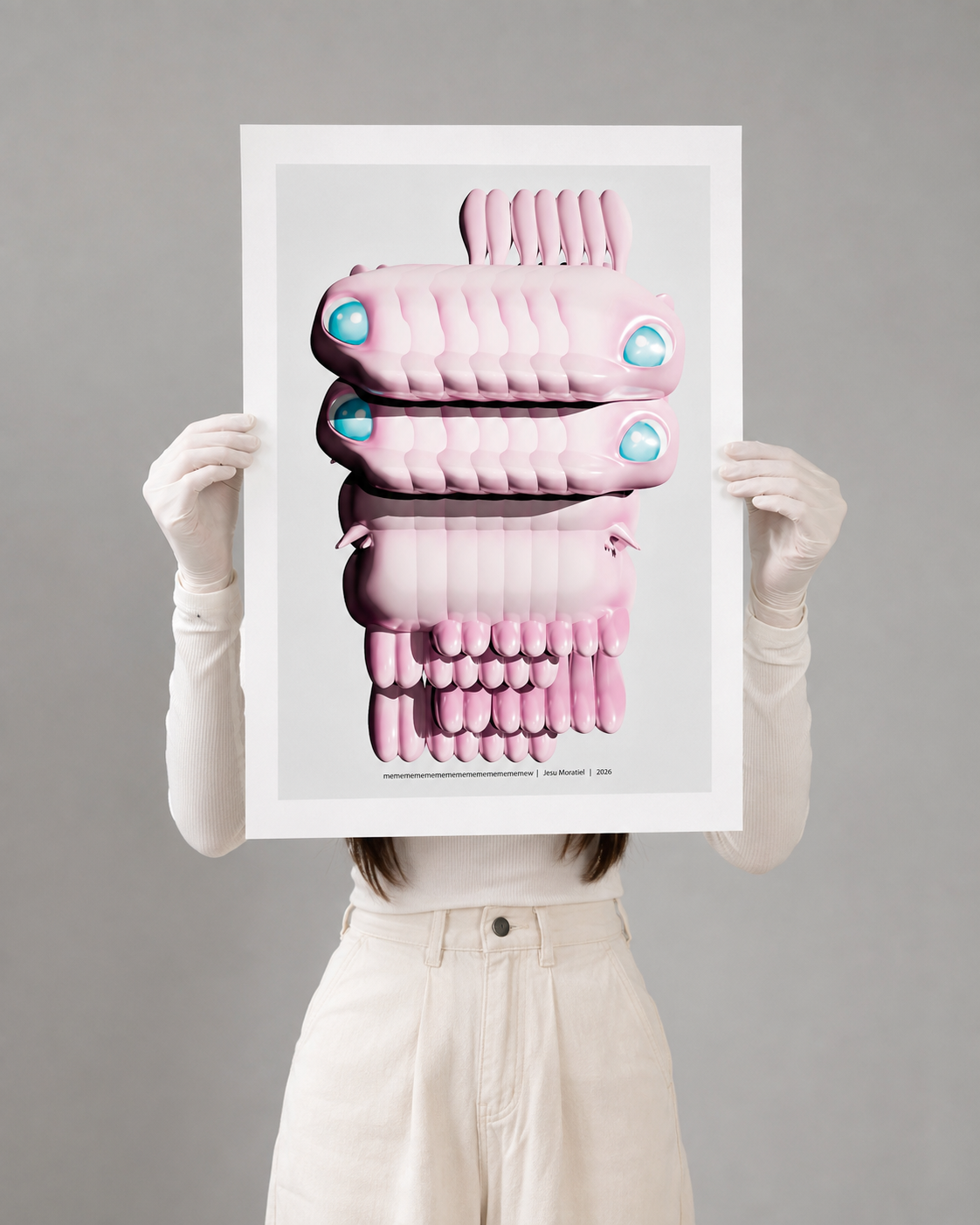 Memememememememememememememew. Limited edition print.