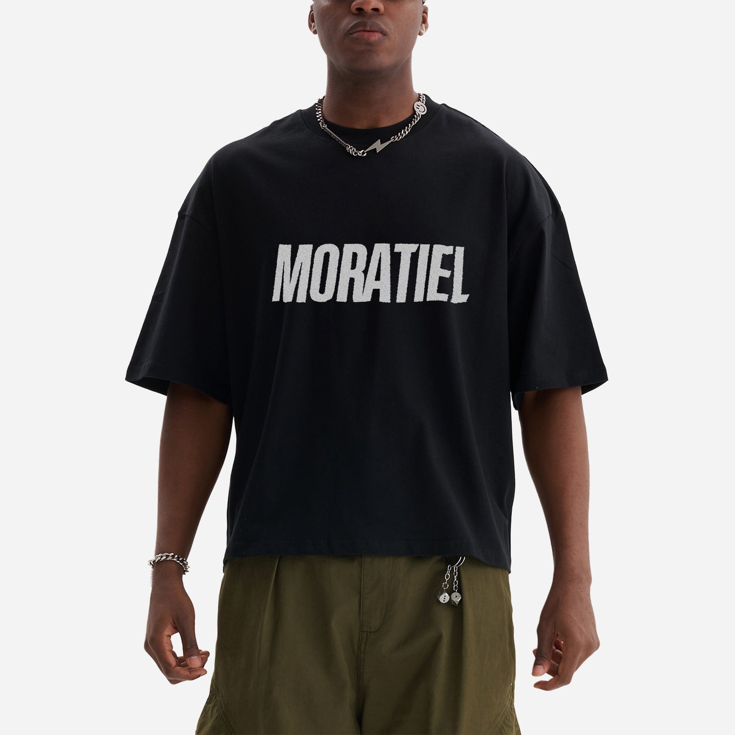 INDIAN CLASSIC BOXY TEE | BLACK