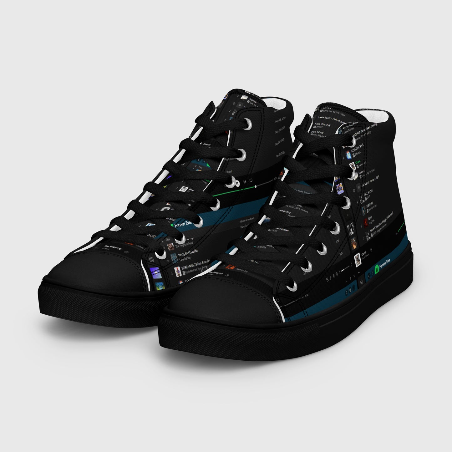 HIGH CANVAS SHOES WITH PLAYLIST