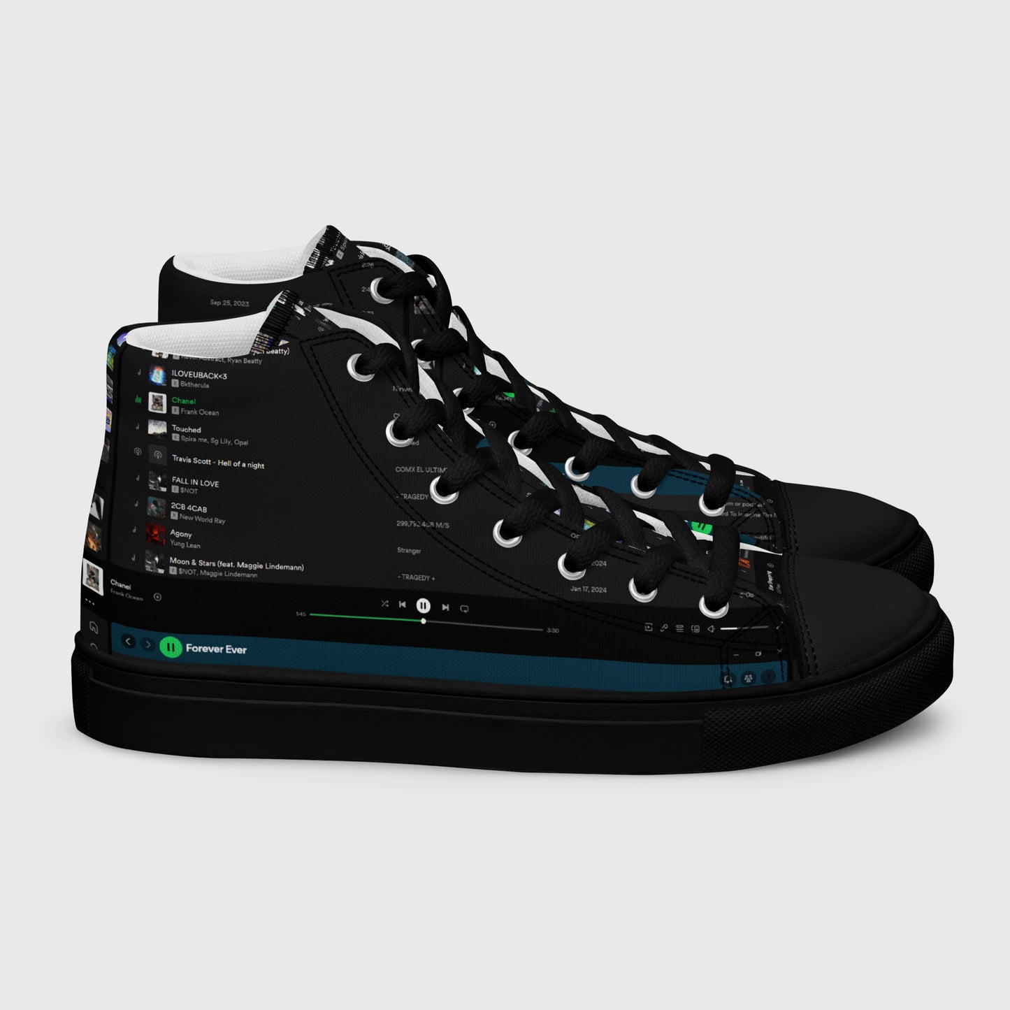 HIGH CANVAS SHOES WITH PLAYLIST