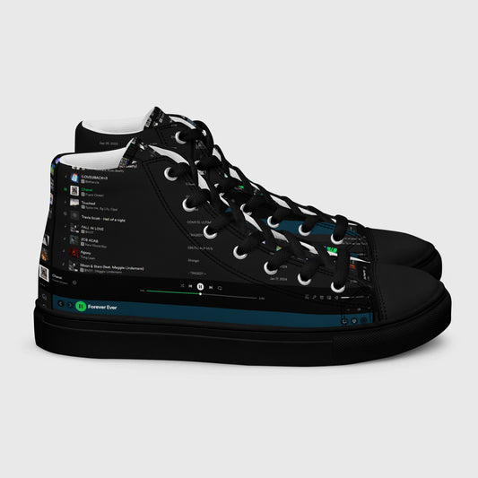 HIGH CANVAS SHOES WITH PLAYLIST