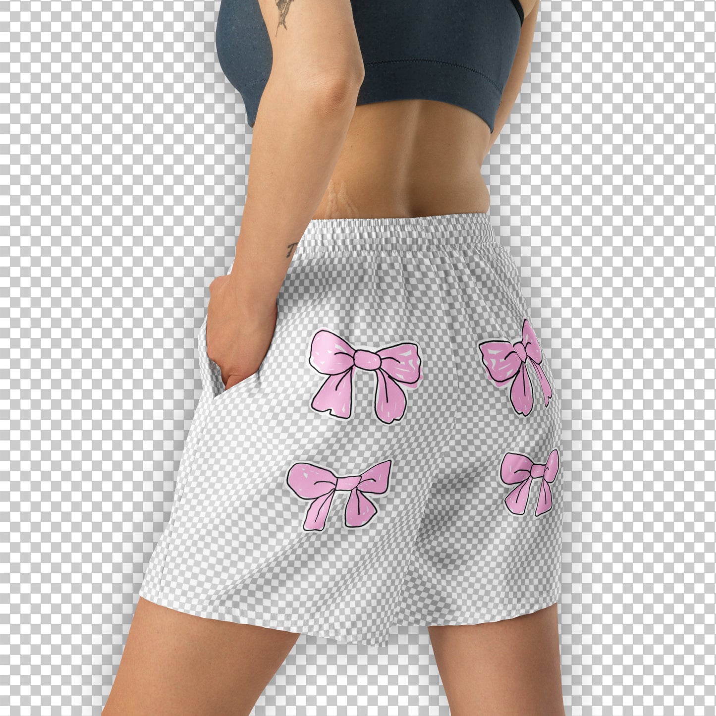 CANVAS SHORTS WITH RIBBONS, UNISEX