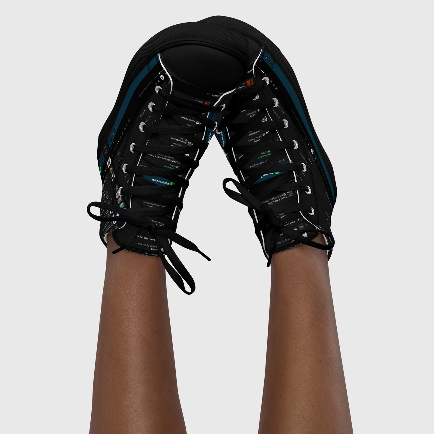 HIGH CANVAS SHOES WITH PLAYLIST