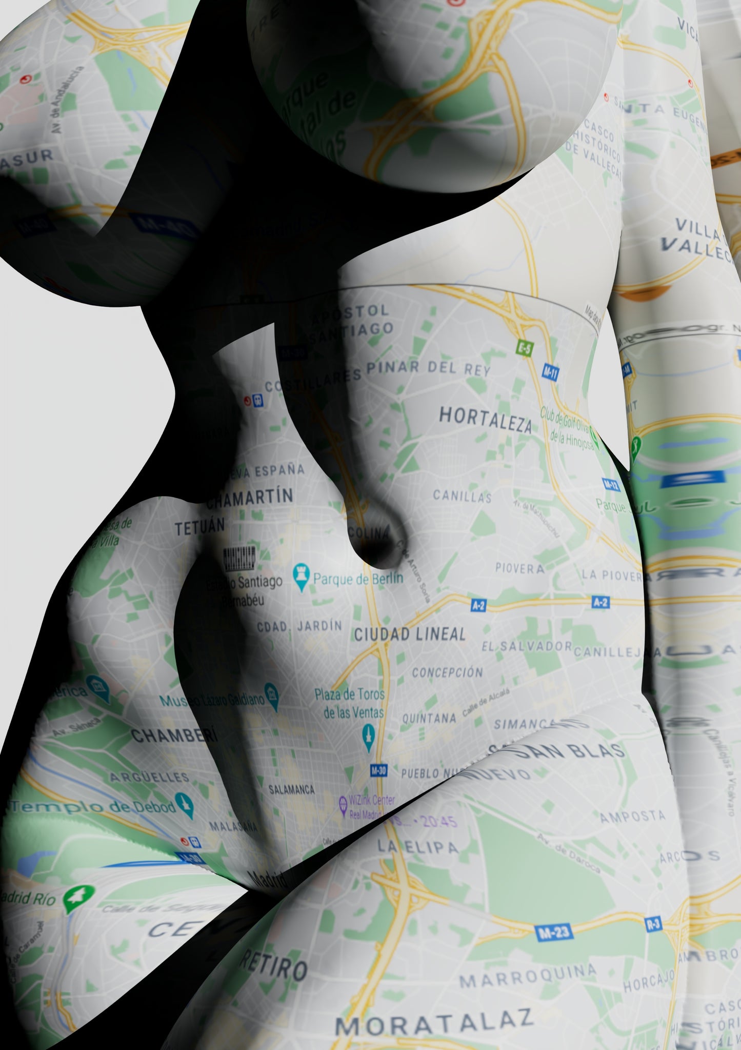 Google Maps Series unique print
