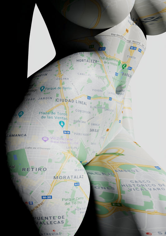 Google Maps Series unique print