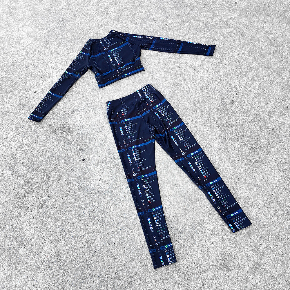 LONG-SLEEVE CROP TOP WITH A PLAYLIST