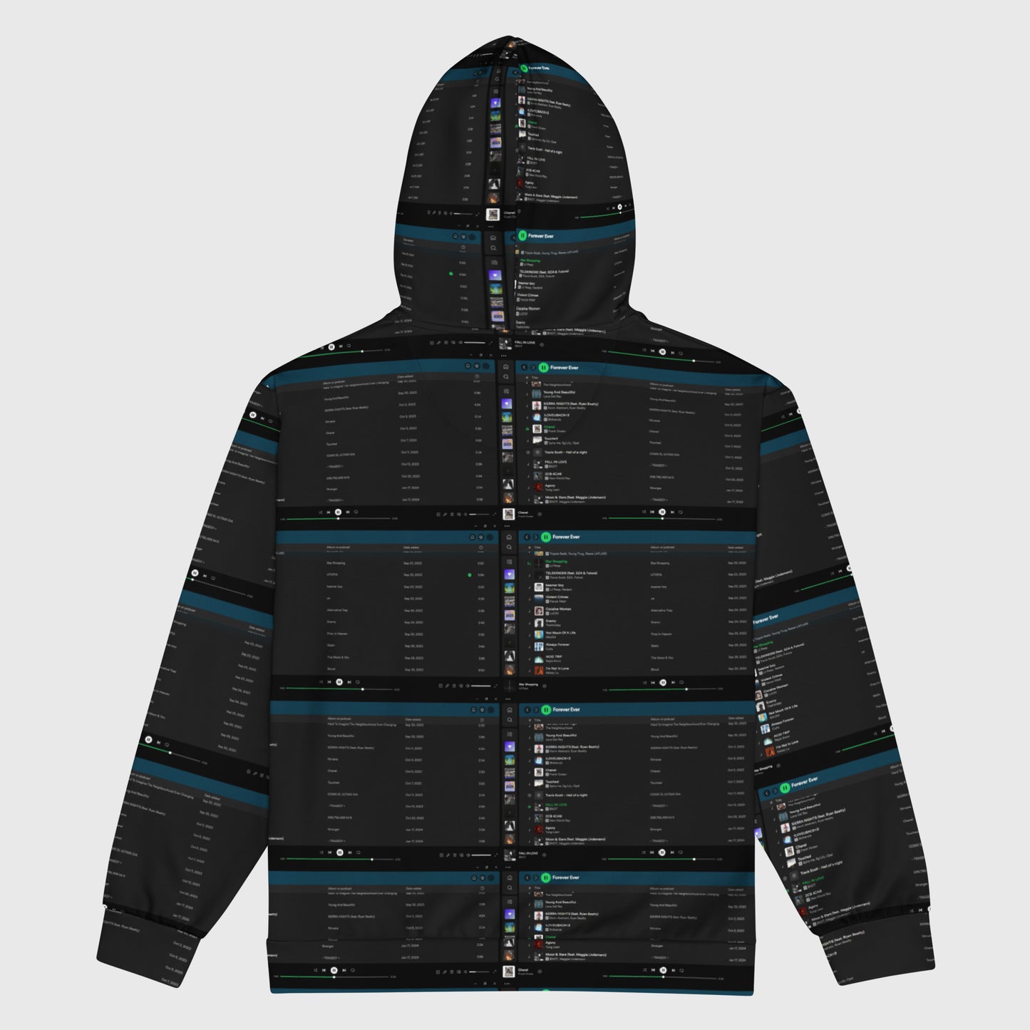 ZIP HOODIE WITH A PLAYLIST