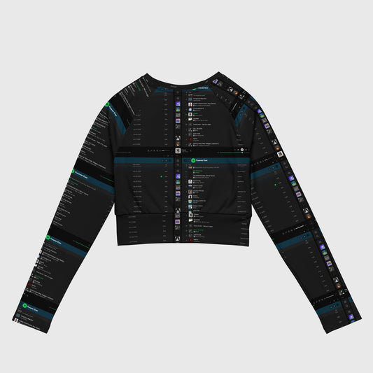 LONG-SLEEVE CROP TOP WITH A PLAYLIST