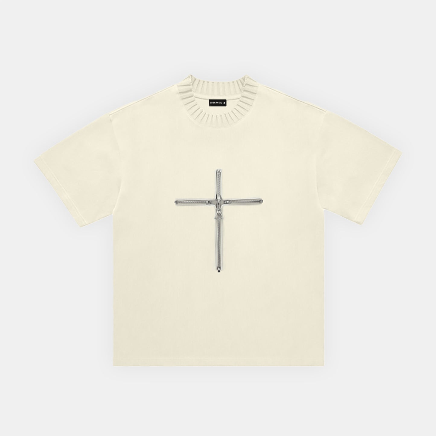 KNITTED ROUND NECK T-SHIRT