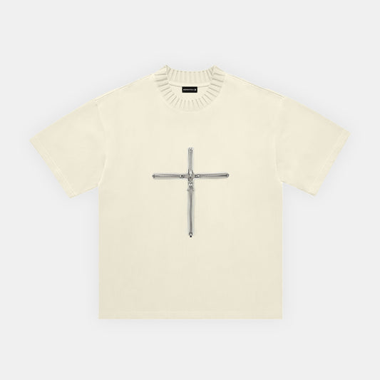 KNITTED ROUND NECK T-SHIRT