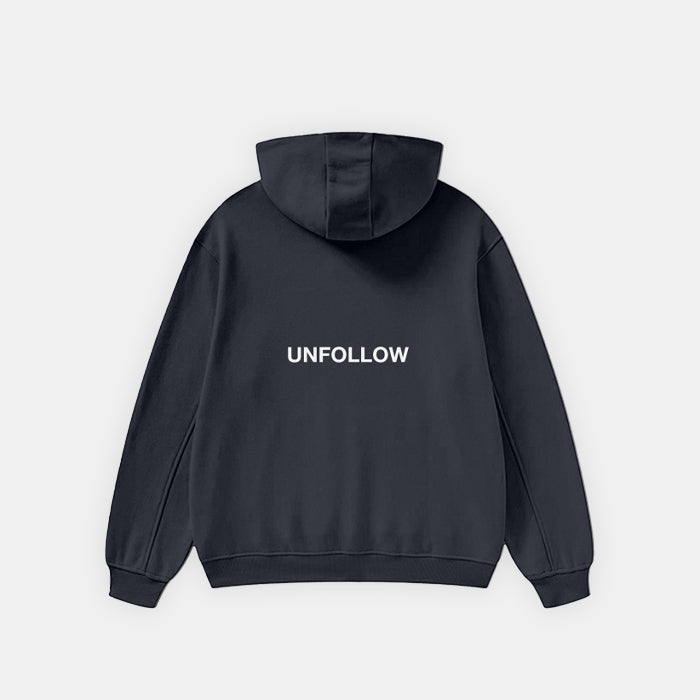 UNFOLLOW FLEECE HOODIE BLACK