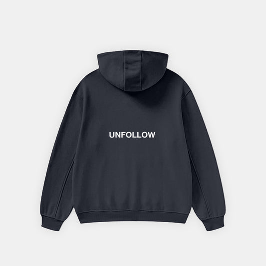 UNFOLLOW FLEECE HOODIE BLACK