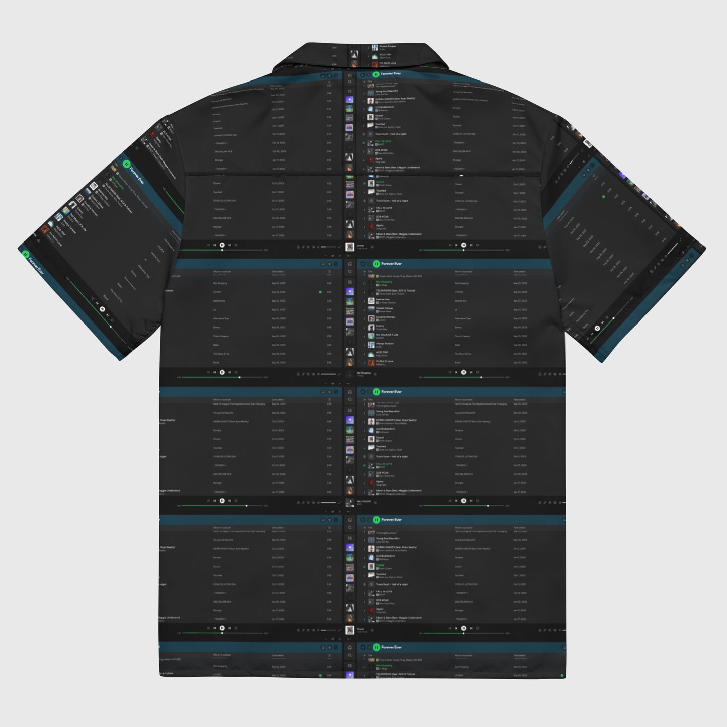 UNISEX BUTTON SHIRT WITH PLAYLIST