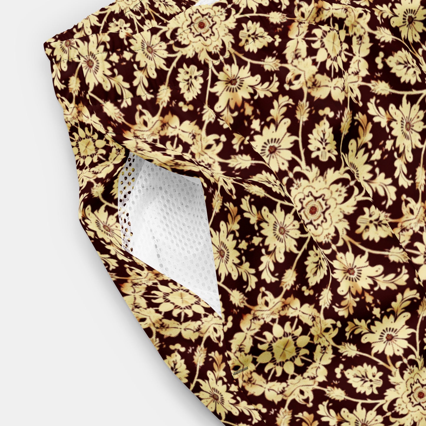 GOLD CASHMERE SWIM TRUNKS