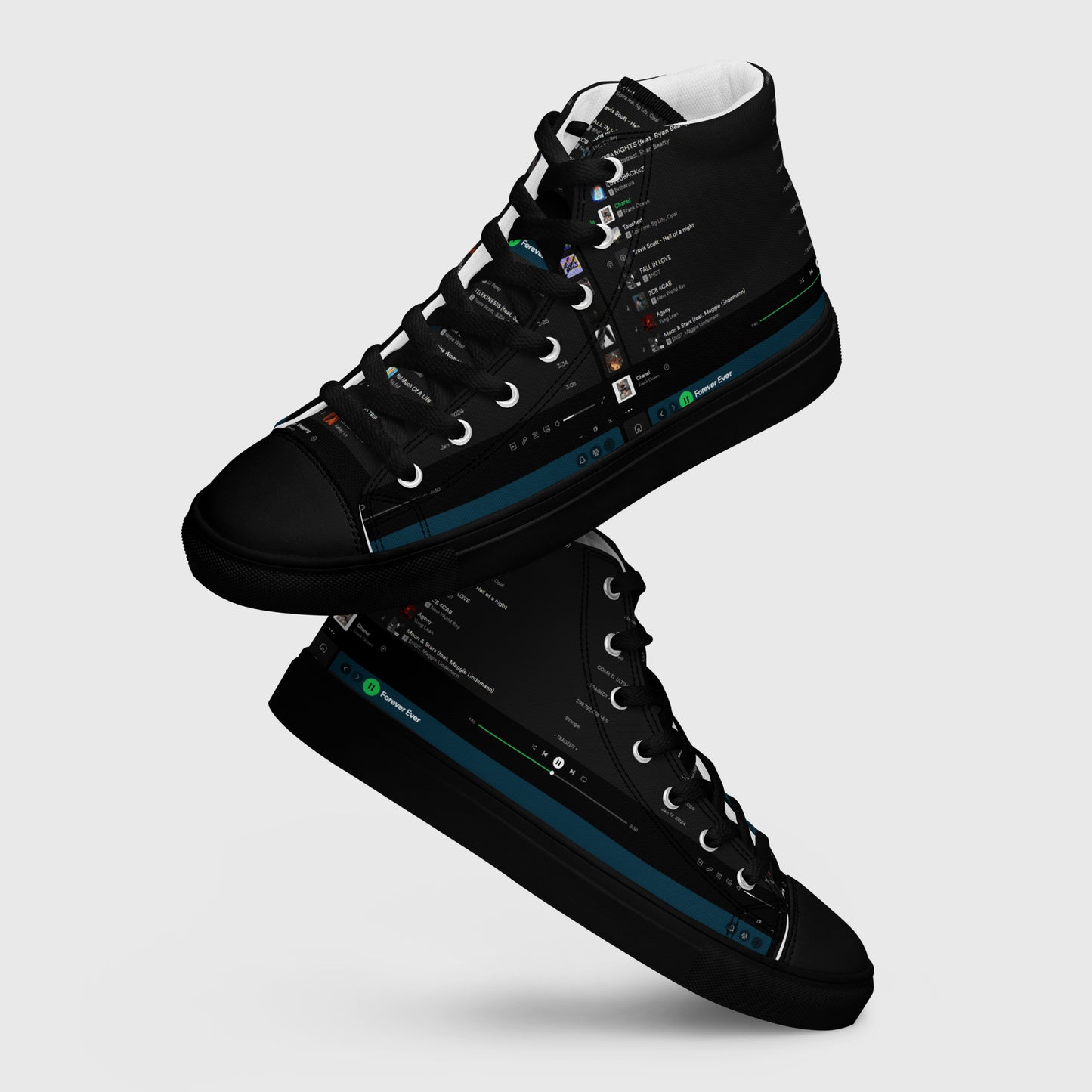 HIGH CANVAS SHOES WITH PLAYLIST