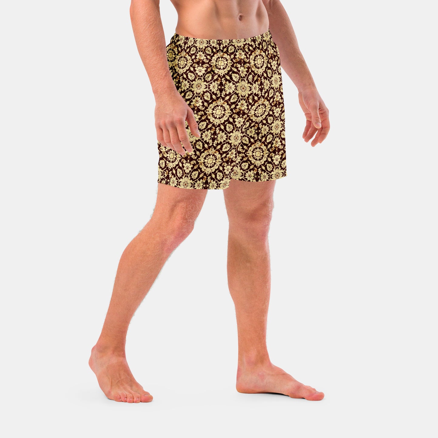 GOLD CASHMERE SWIM TRUNKS
