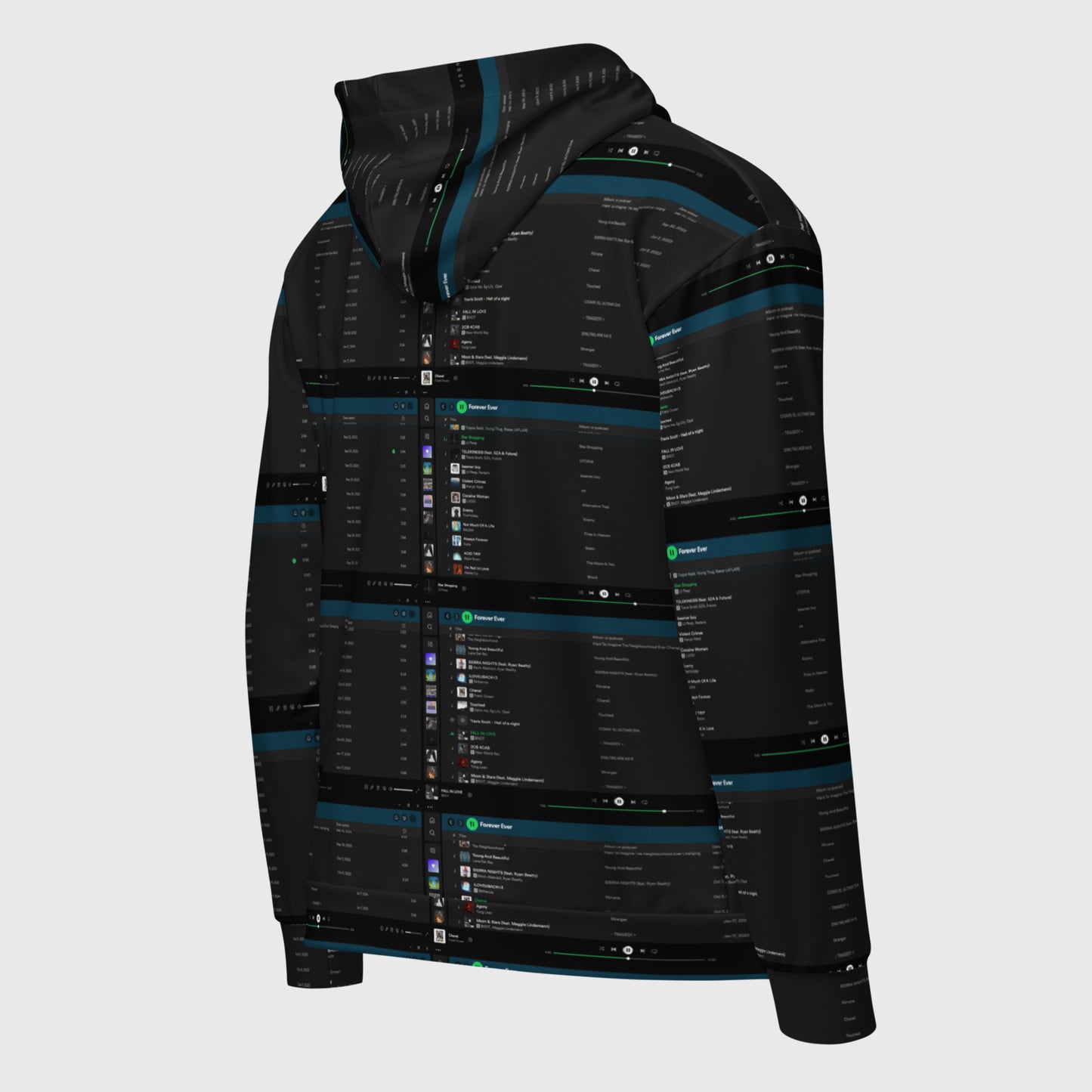 ZIP HOODIE WITH A PLAYLIST