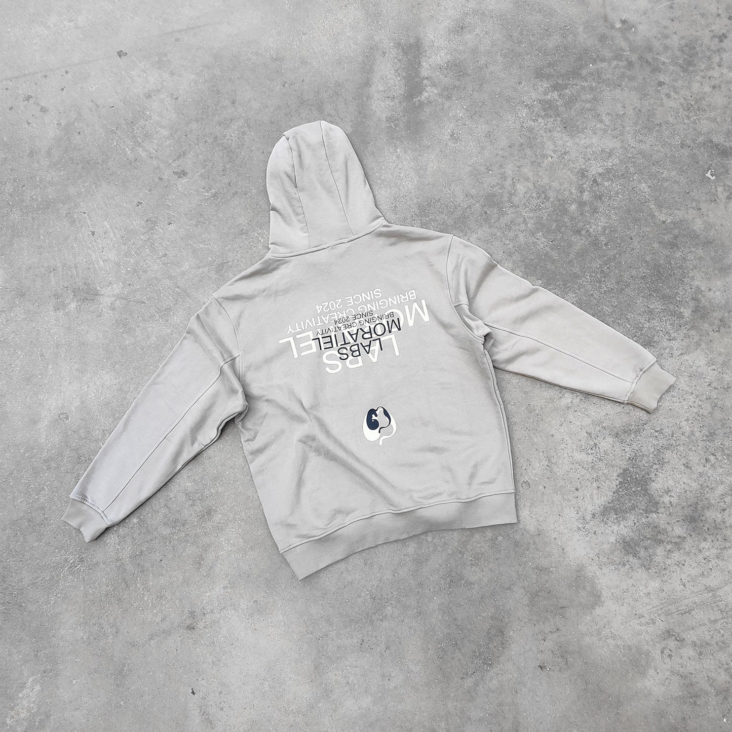 FLEECE HOODIE - OAT GREY