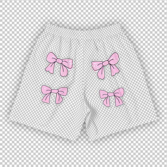 CANVAS SHORTS WITH RIBBONS, UNISEX