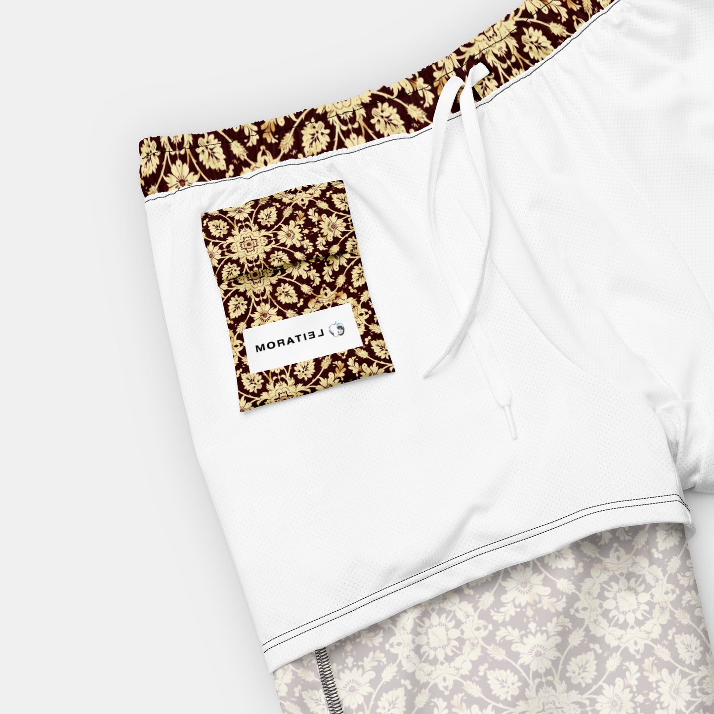 GOLD CASHMERE SWIM TRUNKS