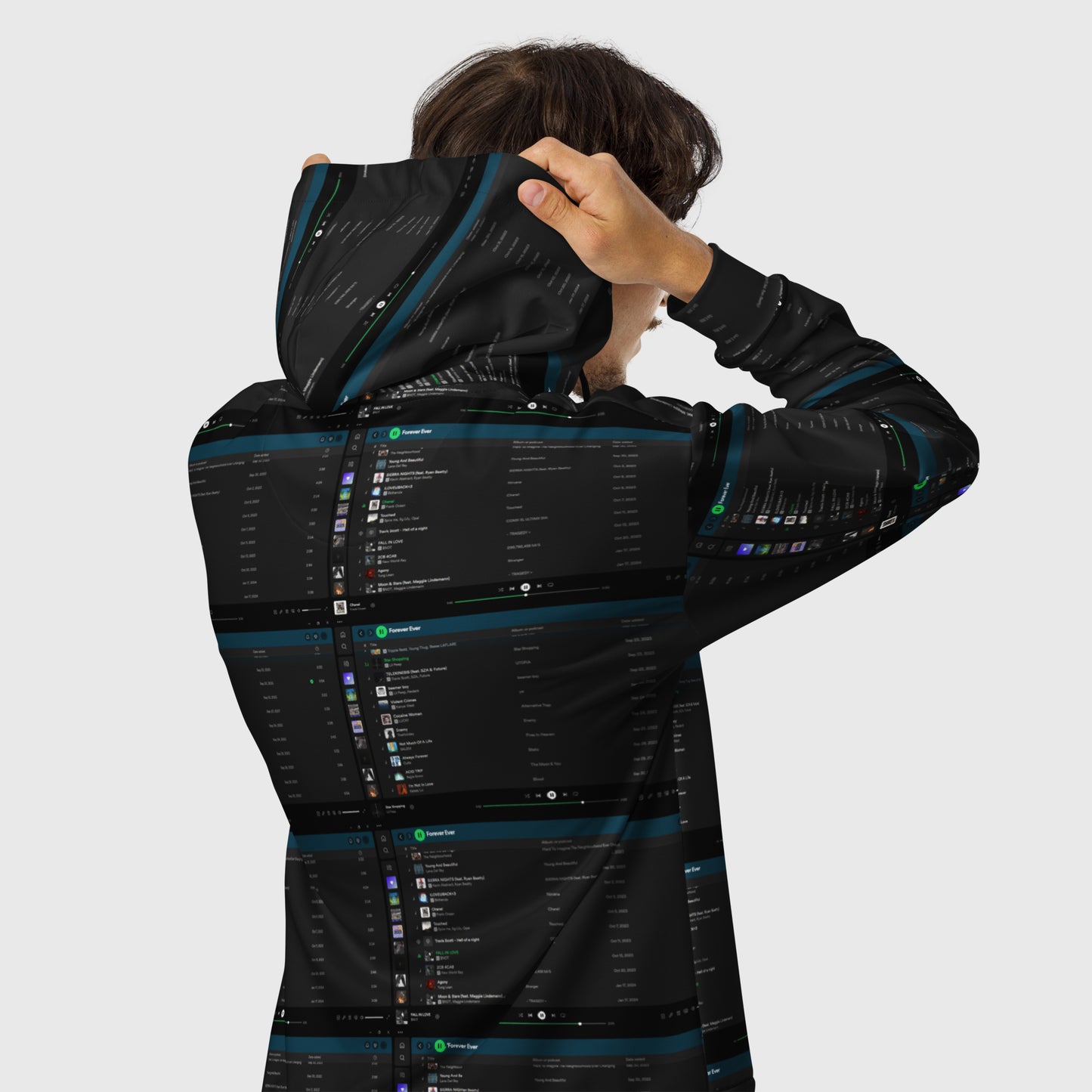 ZIP HOODIE WITH A PLAYLIST
