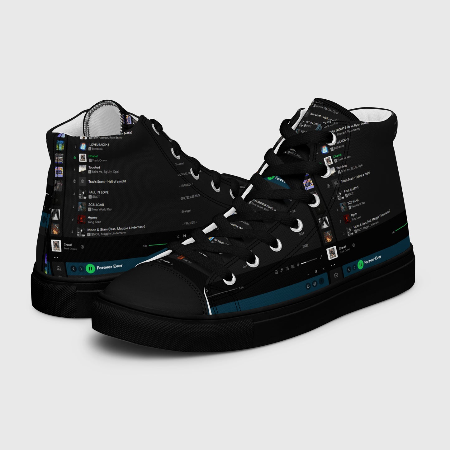 HIGH CANVAS SHOES WITH PLAYLIST