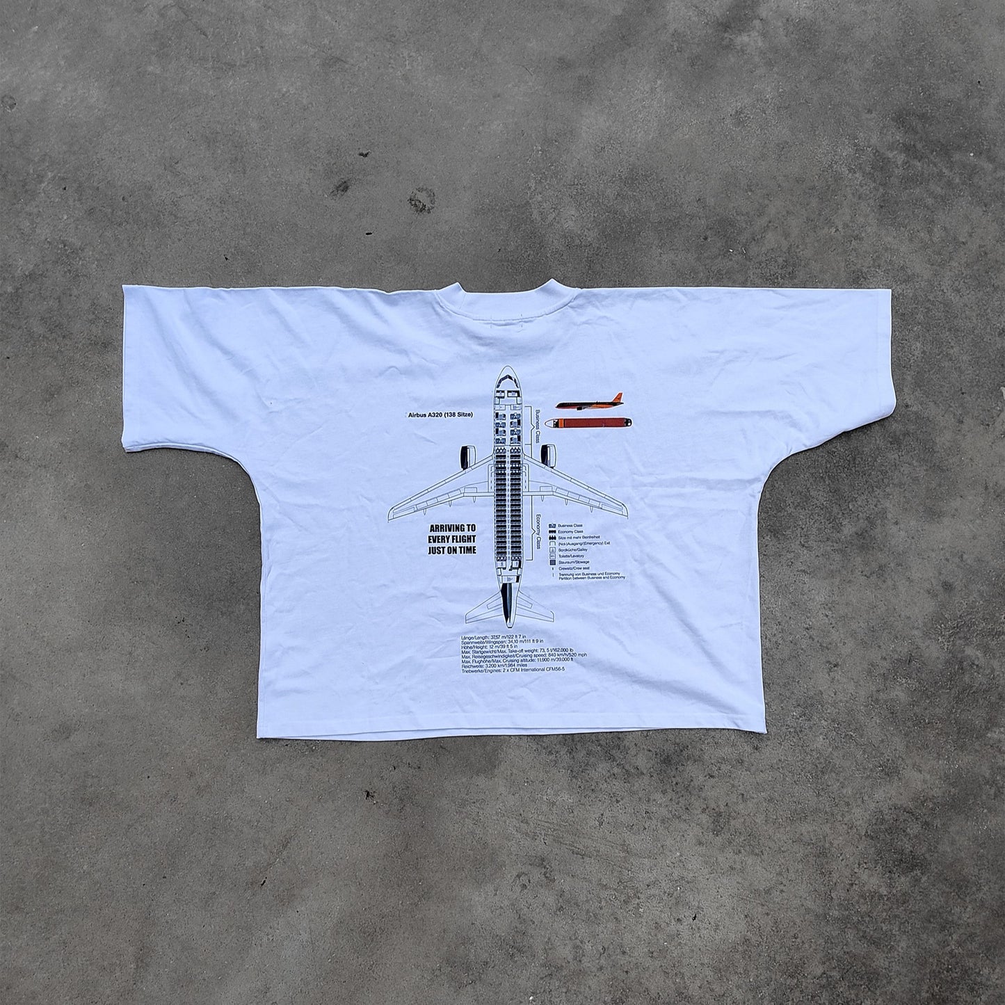 CUT BOXY TEE - WHITE