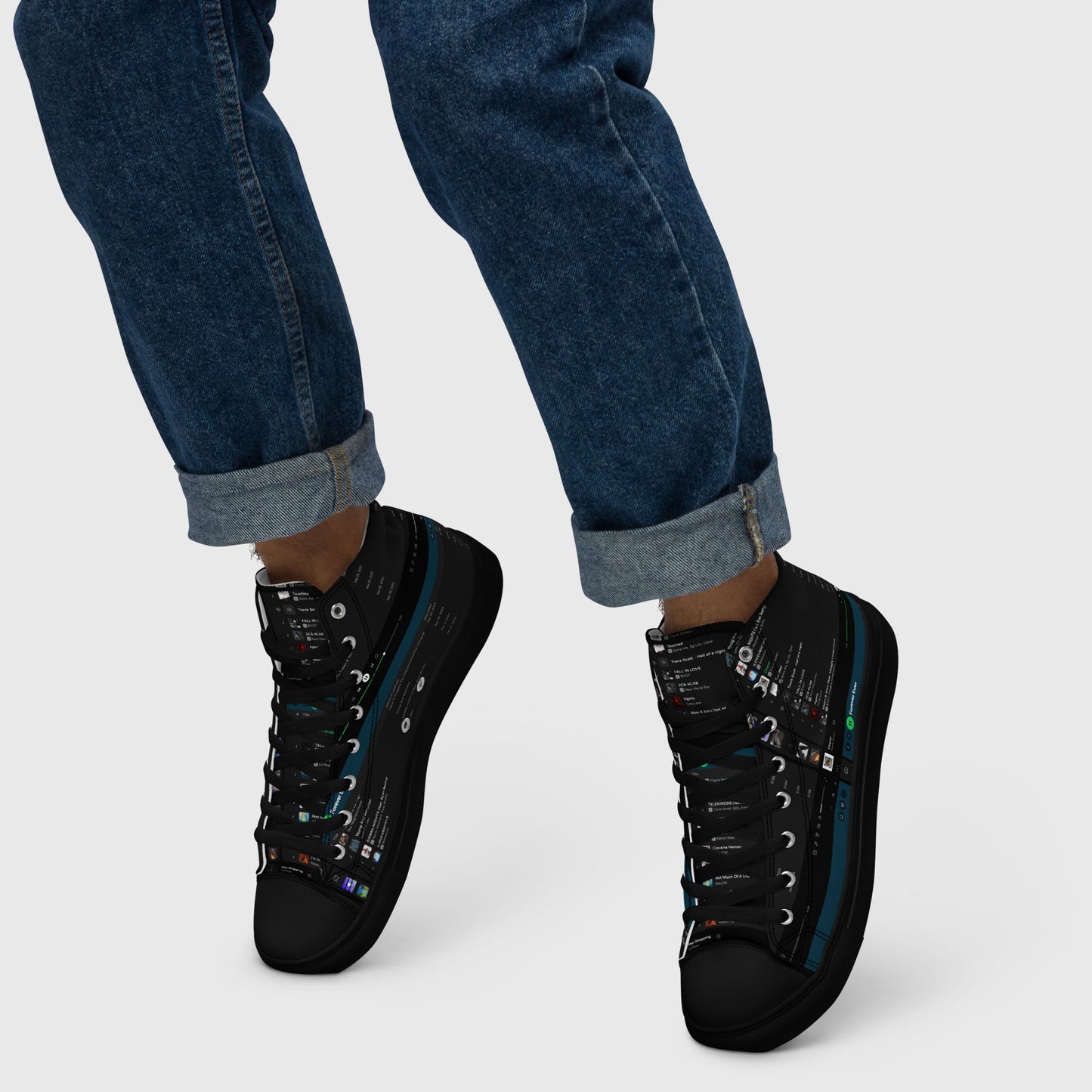 HIGH CANVAS SHOES WITH PLAYLIST