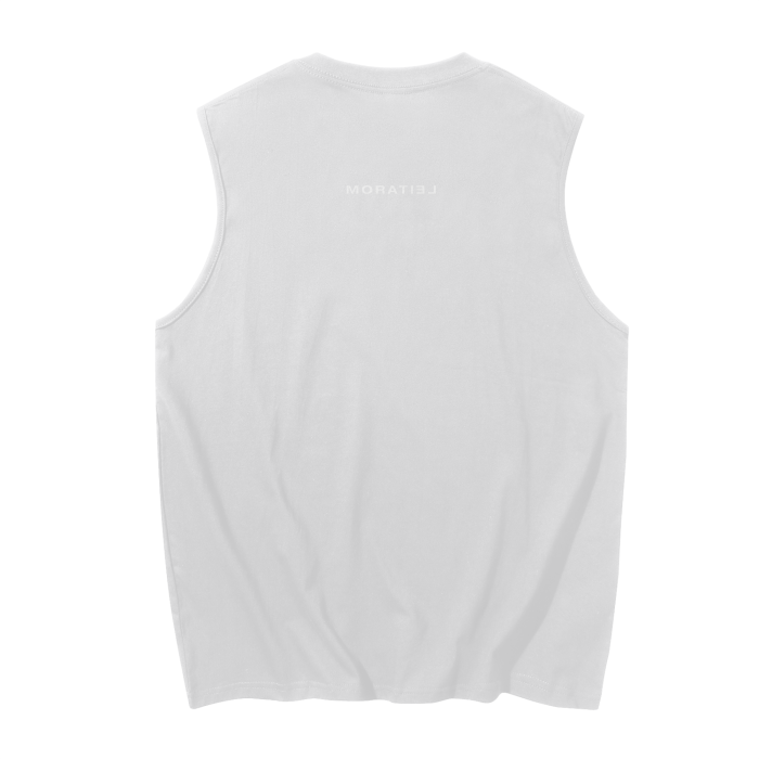 SLEEVELESS TANK TOP WHITE