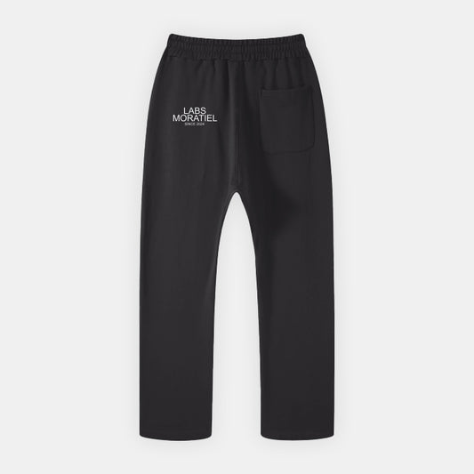 MORATIEL STRAIGHT LEG JOGGERS - BLACK