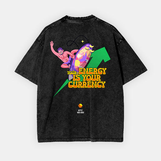 2. BTC 100K WASHED OVERSIZE T-SHIRT