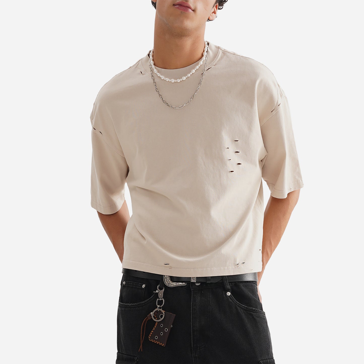 CLASSIC FRAYED BOXY TEE