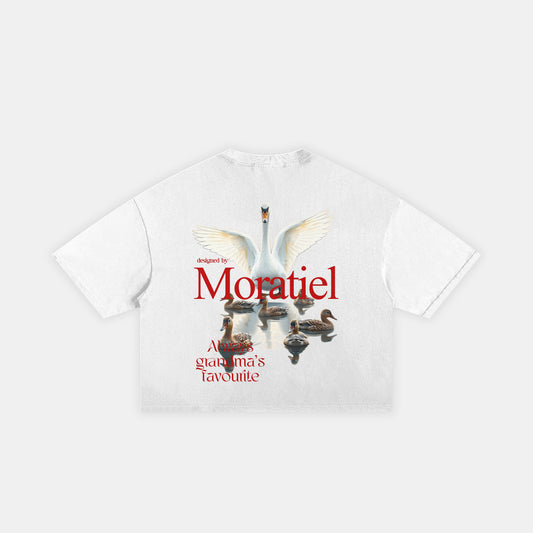 CLASSIC FRAYED BOXY TEE - WHITE