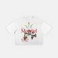CLASSIC FRAYED BOXY TEE - WHITE