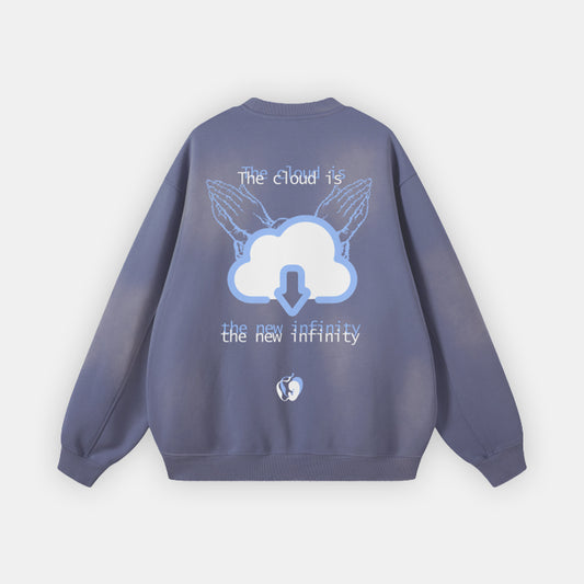 THE CLOUD IS THE NEW INFINITY WASHED FLEECE PULLOVER