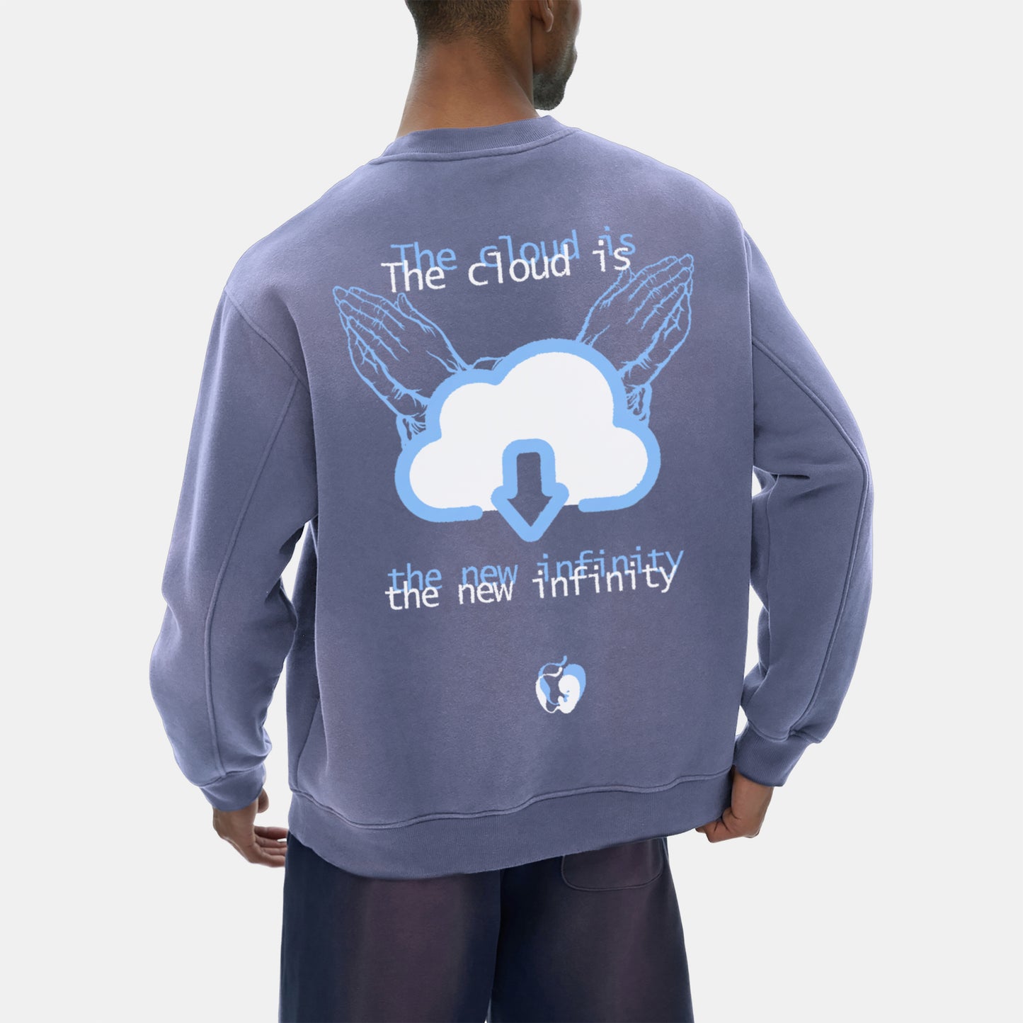 THE CLOUD IS THE NEW INFINITY WASHED FLEECE PULLOVER