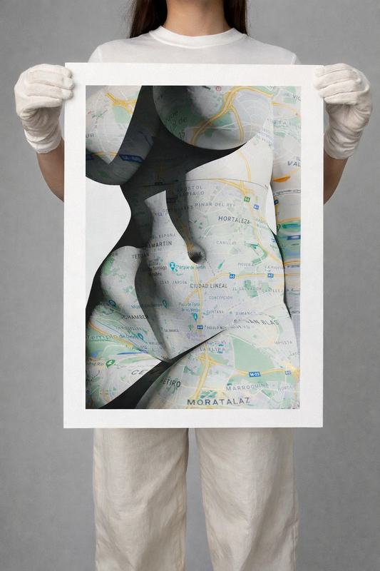 Google Maps Series unique print