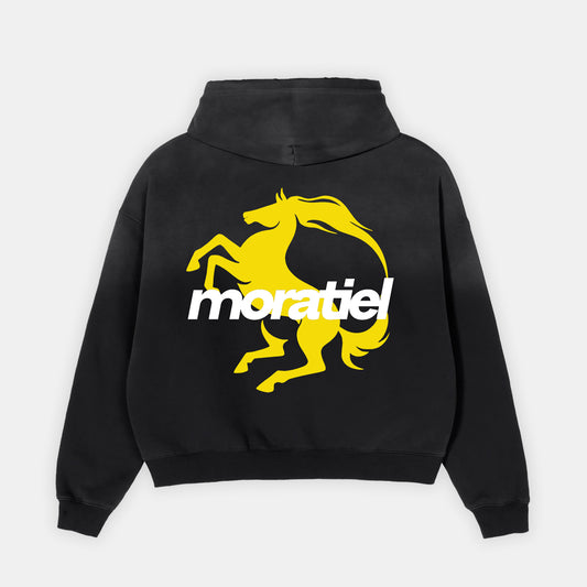 FRAYED BOXY HOODIE