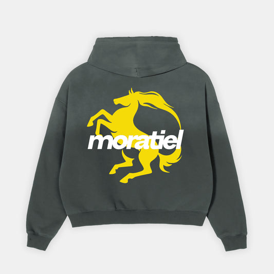 FRAYED BOXY HOODIE