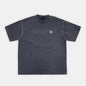 WASHED T-SHIRT WITH LOGO