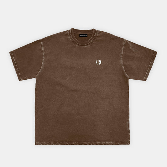 WASHED T-SHIRT WITH LOGO