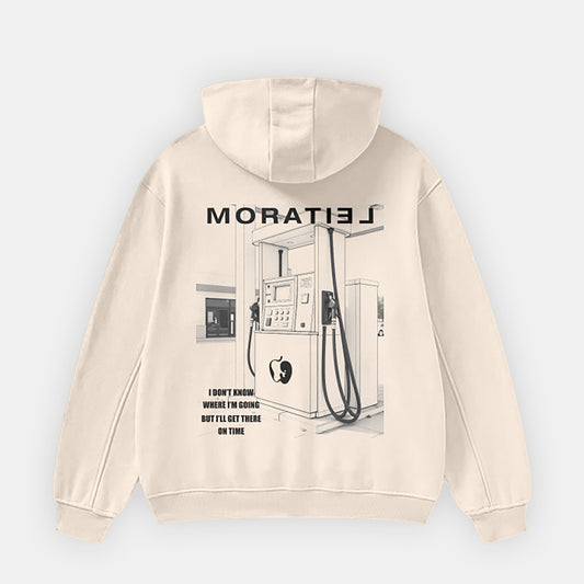 HIGH NECK FOG FLEECE HOODIE