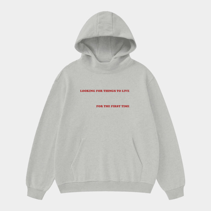 FLEECE HOODIE - FOG GREY