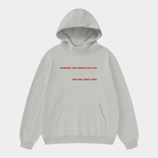 FLEECE HOODIE - FOG GREY