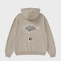 FLEECE HOODIE - CAMEL GREY